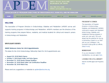 Tablet Screenshot of apdem.org